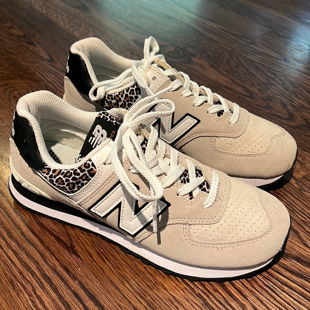 New Balance leopard print shoes size 9